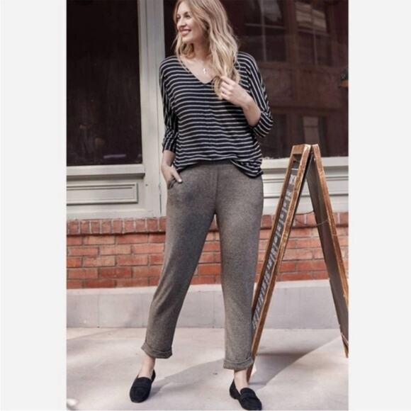 J Jill Wearever Collection Pants Pumice Multi Cuffed Pant Size Medium Petite NEW - Picture 1 of 12